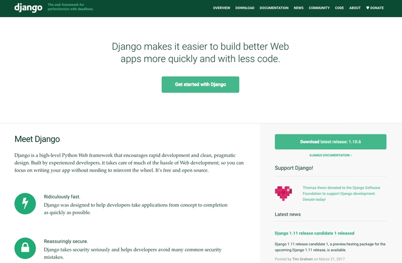 Django Project, il framework per sviluppatori che permette di realizzare software e applicazioni Django Project, il framework per sviluppatori che permette di realizzare software e applicazioni