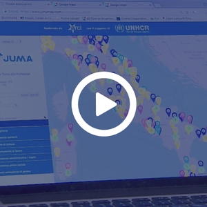 JUMA Refugees Map Services sul TG3 Lazio
