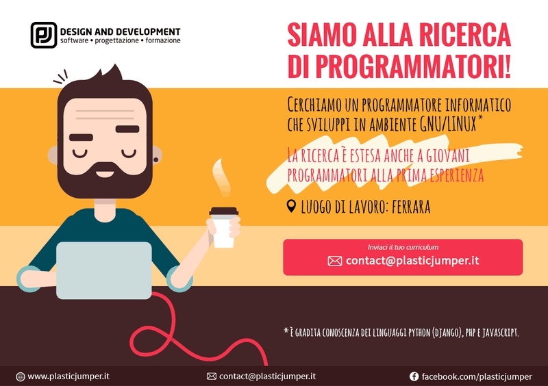 Offerta di lavoro programmatore web